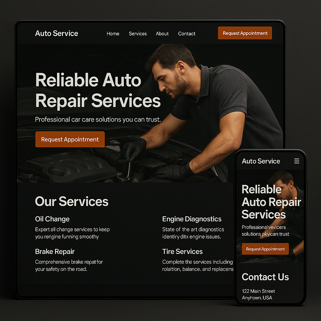 Auto Service Website